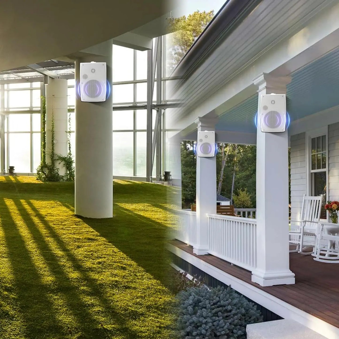 6.5 Inch 400W Outdoor Passive Speakers Black