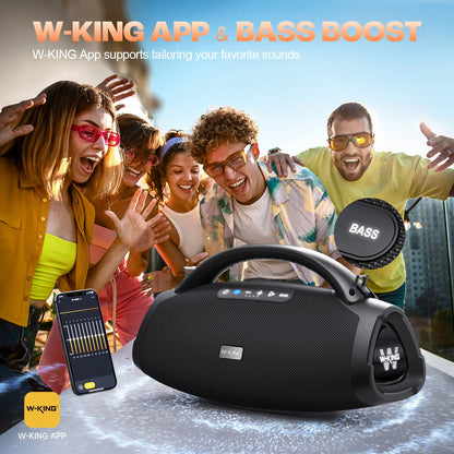 200W Portable Bluetooth Speaker with 24H Playtime IPX7 Waterproof