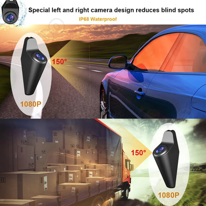 4K 4CH Mirror Dash Camera Parking Monitor 128GB