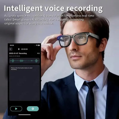 Smart Glasses Color Change Bluetooth Camera with AI Translation