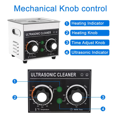 1.3L Ultrasonic Cleaner 120W Heating Timer 40kHz