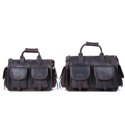Vintage Cowhide Leather 15” Laptop Messenger Briefcase