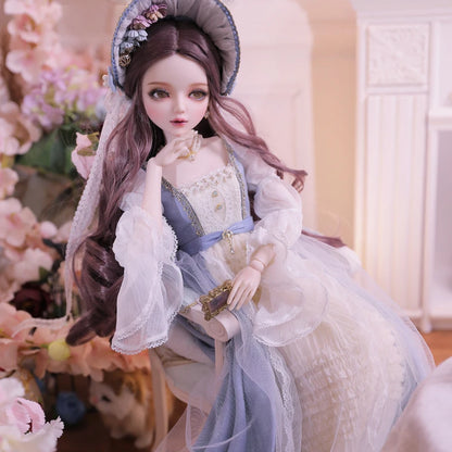 60cm BJD Doll with Designer Makeup Clothes Wig and Shoes