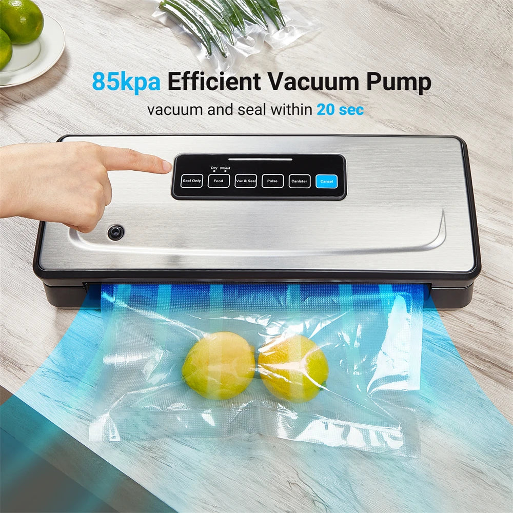 Versatile Kitchen Vacuum Sealing Machine for Dry & Moist Foods