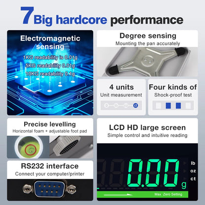 5KG High-Precision LCD Electronic Kitchen Scale 0.01g