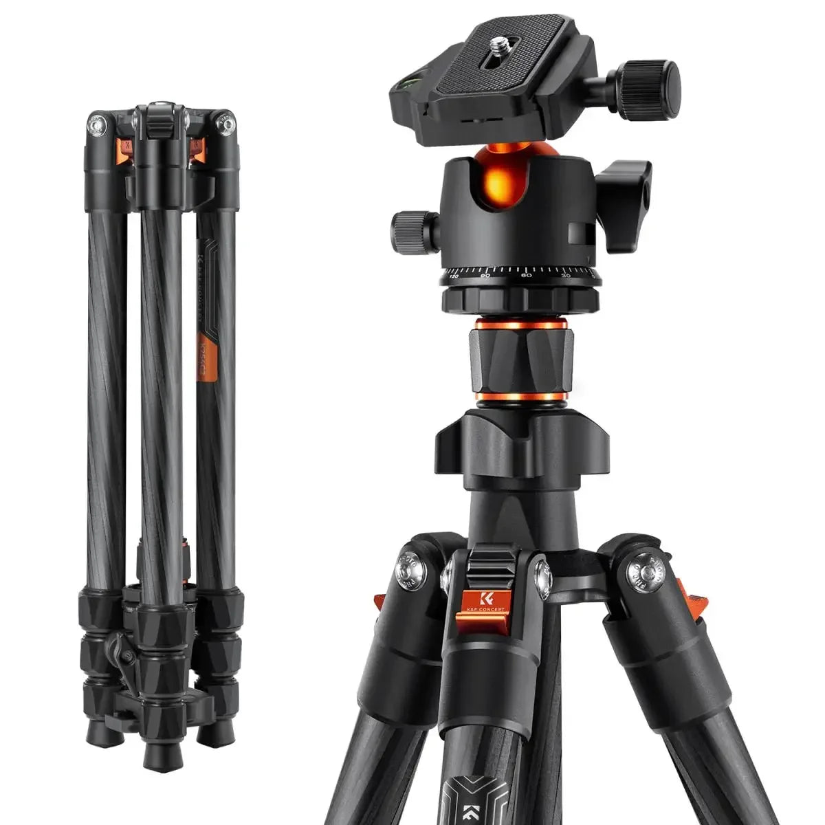 Voyager 64” Carbon Fiber Travel Tripod with 36mm Ball Head