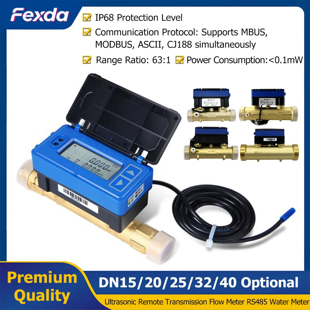 Water Meter with Smart Monitoring DN32 Wireless Ultrasonic