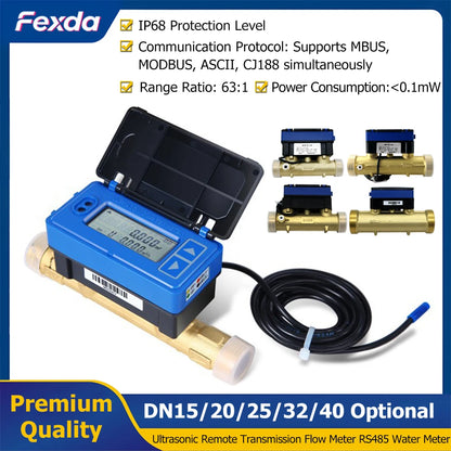 Water Meter with Smart Monitoring DN32 Wireless Ultrasonic