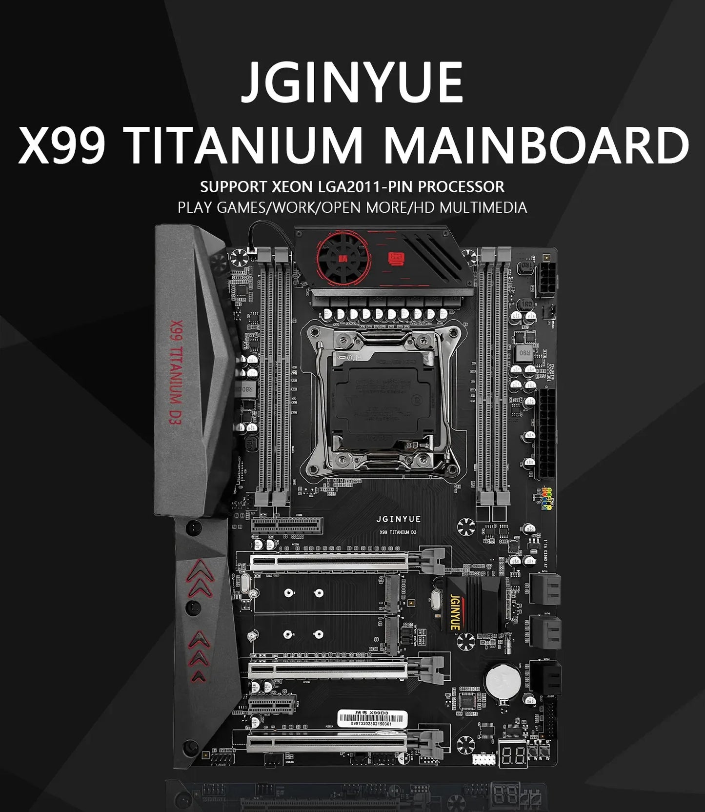 ATX X99 Motherboard LGA2011-3 DDR3 M.2 NVMe USB 3.0