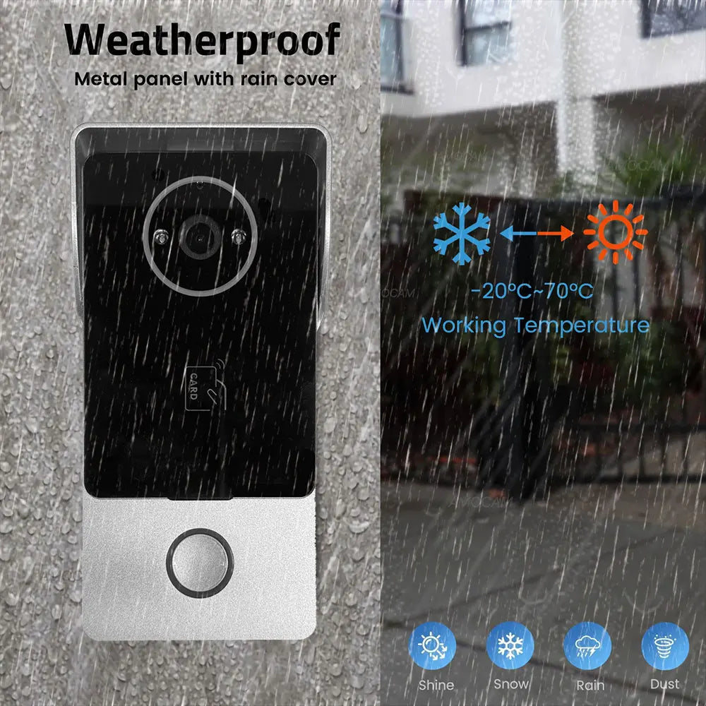 7 Inch Touch Screen Video Doorbell 32GB