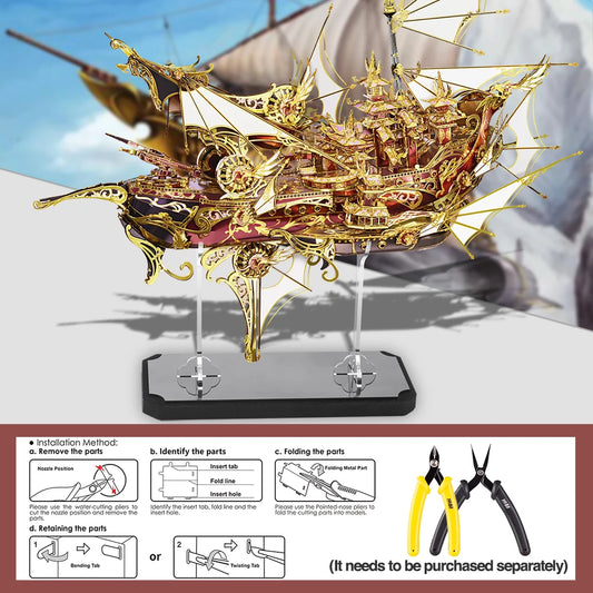 Creative 3D Metal Ship Puzzle Kit 701PCS Gift