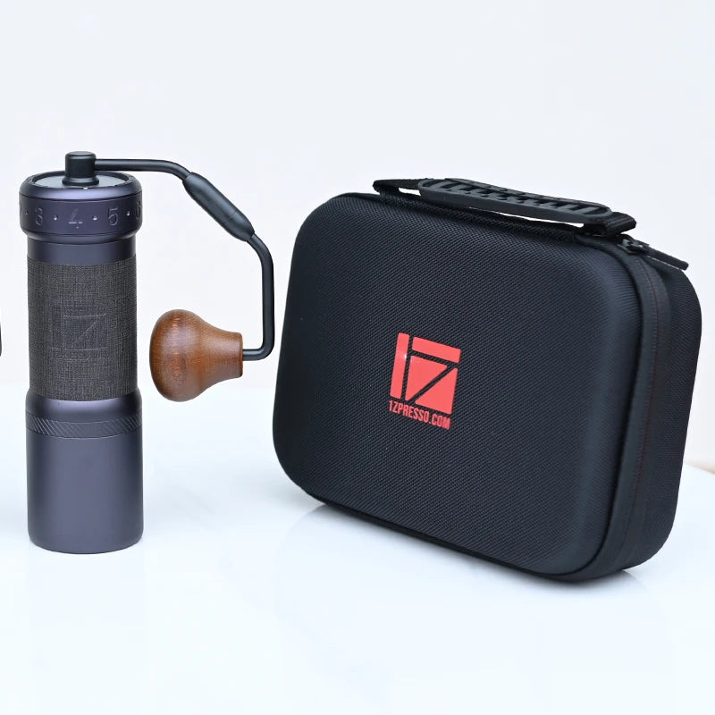 Dark Grey Portable Coffee Grinder Adjustable 7-Core Burr