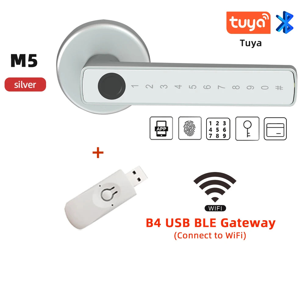Smart Fingerprint Door Lock with Keypad and App Control
