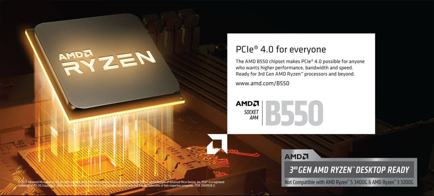 B550M AORUS ELITE Micro-ATX Motherboard AM4 Ryzen