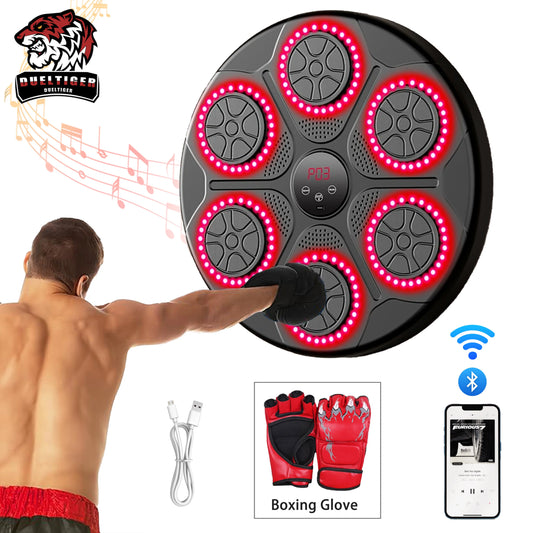 Wall Mounted Boxing Trainer with Music and Red LED Target