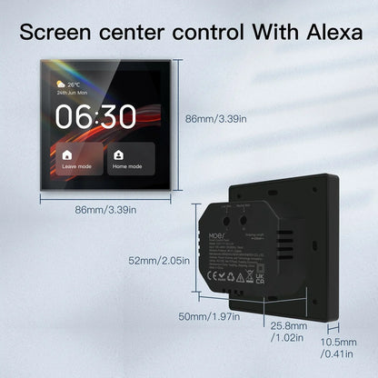 4 Inch Smart Touch Control Panel with Alexa and ZigBee
