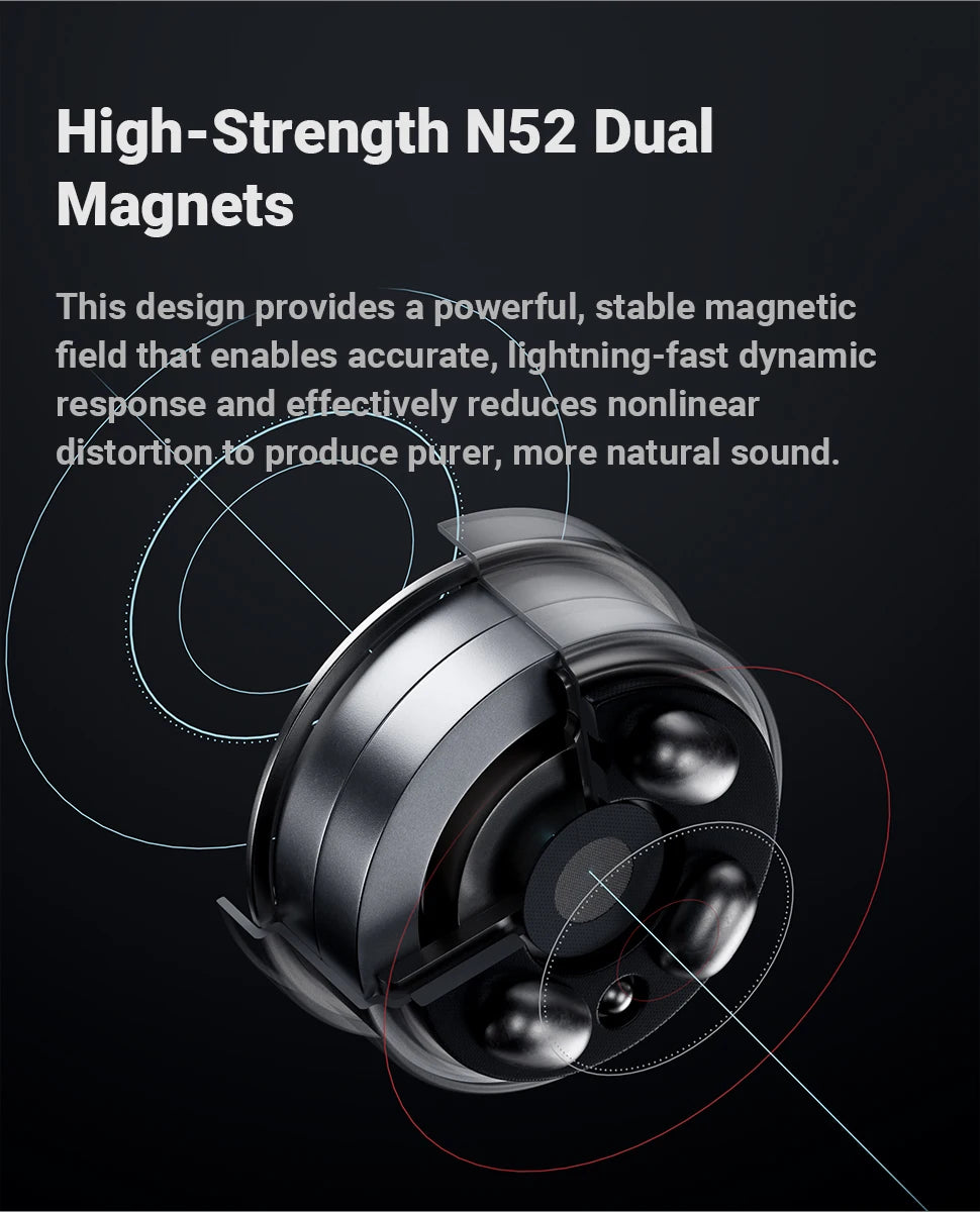 Open-Back HiFi IEM Wired Earphones Dynamic Driver
