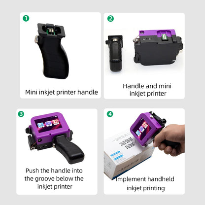 Smart Portable Inkjet Printer with Two Ink Cartridges