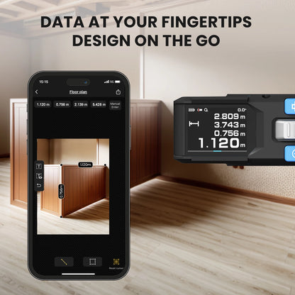 100m Laser Distance Meter with Bluetooth and Green Laser
