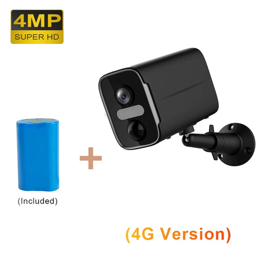 Outdoor Wireless 4G Camera 4MP PIR 128GB