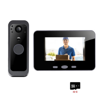Smart WiFi Video Doorbell Kit with 32GB Card & Night Vision