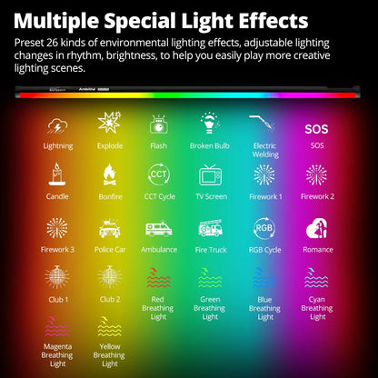 A2PLUS Kit 2 RGB LED Tube Light