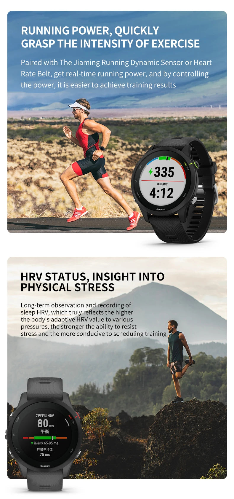 Professional Running Smartwatch with Triathlon Tracking