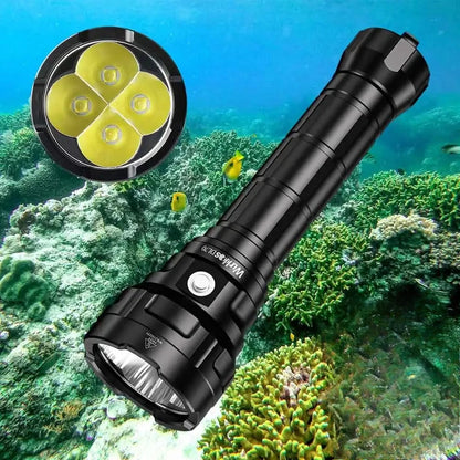 Super Bright Scuba Flashlight 13000 Lumens Waterproof