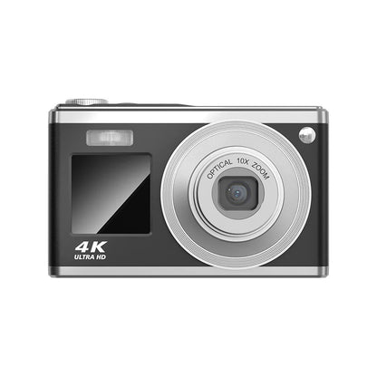 Black High Definition 4K Waterproof Dual Screen Digital Camera