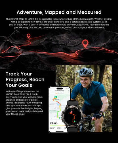 GPS Smart Watch with AMOLED Display and Compass