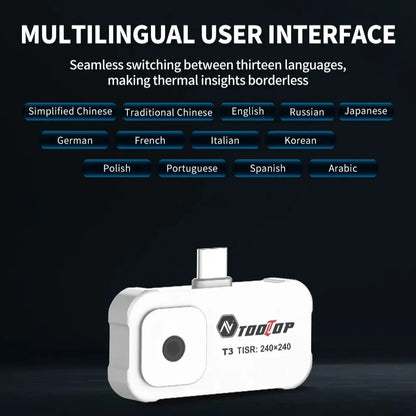 T3 Portable USB-C Thermal Imaging Camera 240×240