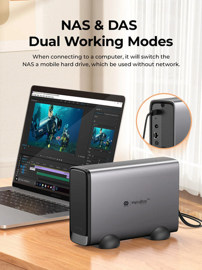 Orico Mini Metal NAS Box with Type C and Remote Access
