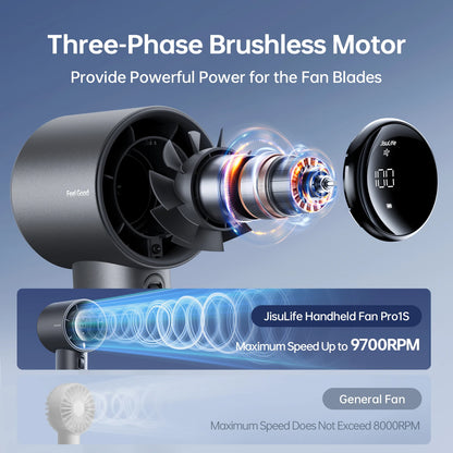 Travel-Friendly Handheld Fan Pro1S with LED Display