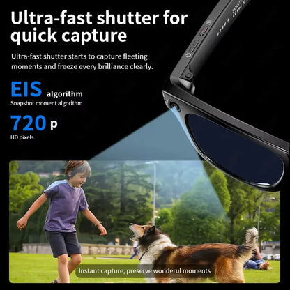 Smart Glasses Color Change Bluetooth Camera with AI Translation