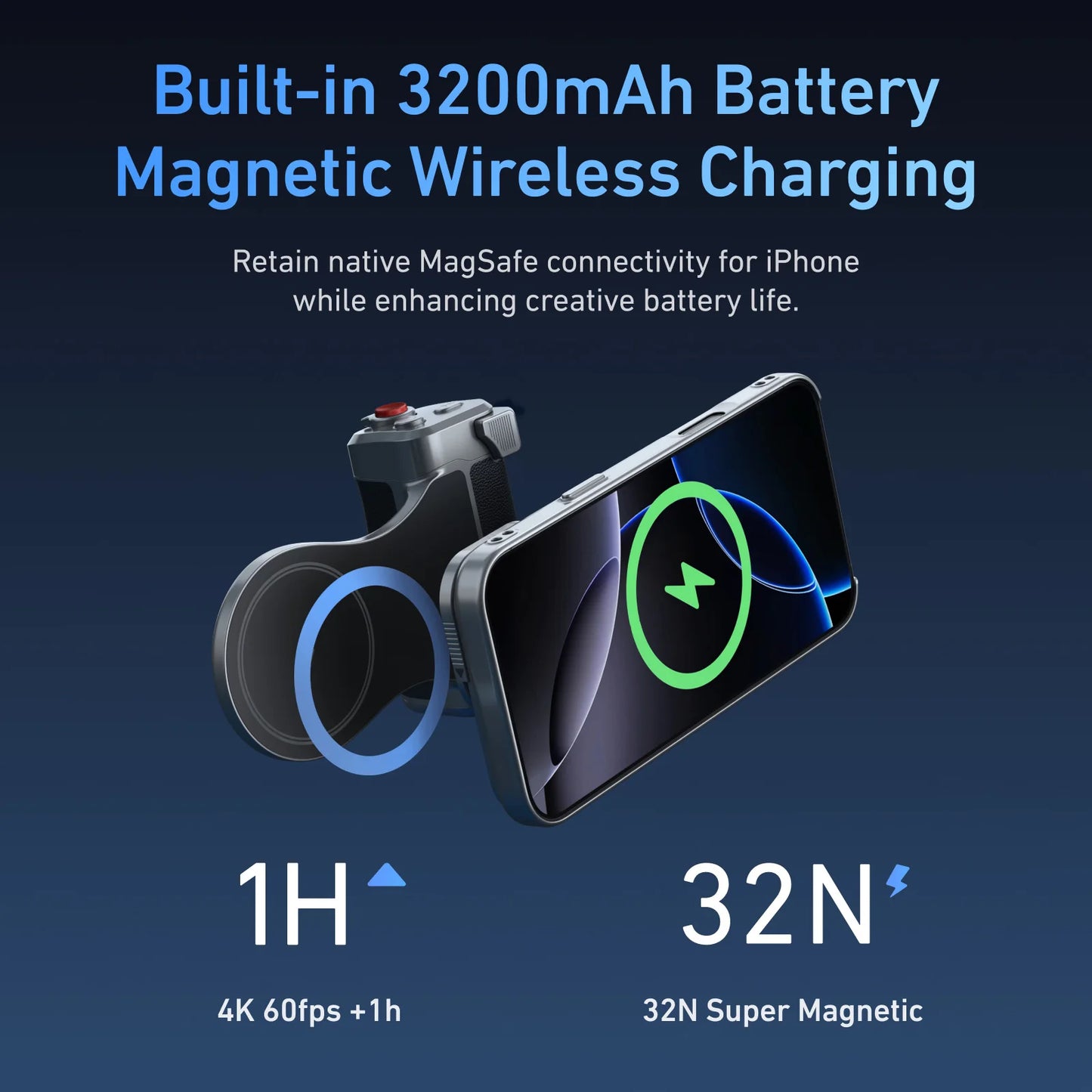 Magnetic Phone Grip with Filter Support iPhone 17 Pro Max