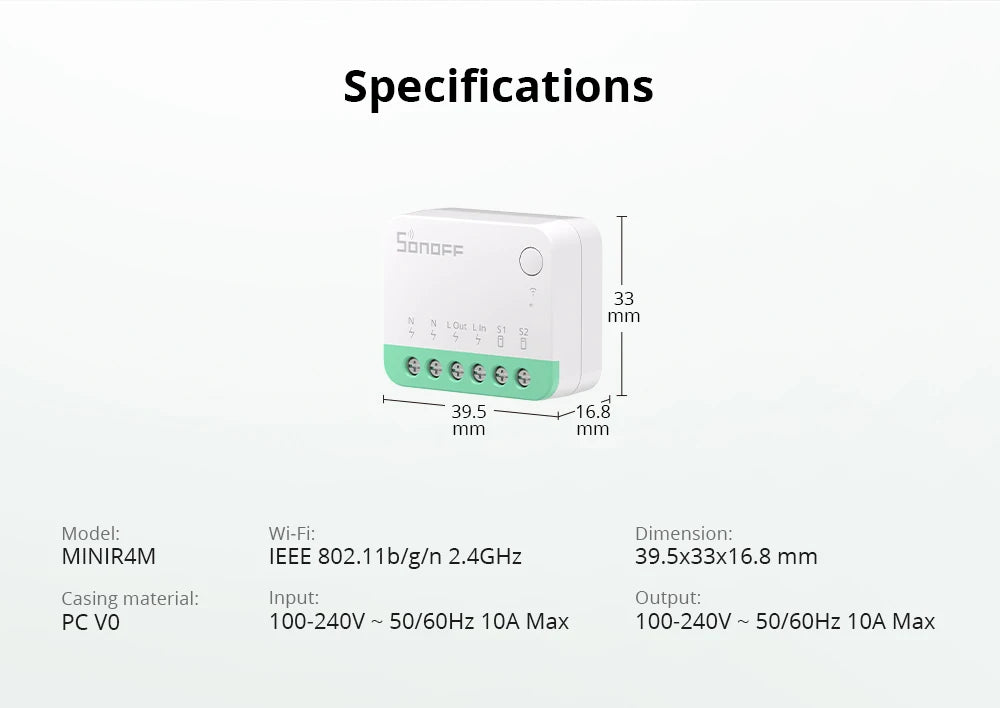 15 Pack Mini WiFi Smart Switch Modules for Home Automation