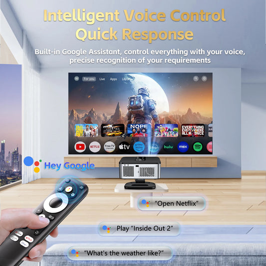 Portable 4K Home Theater Projector Android 11 Smart