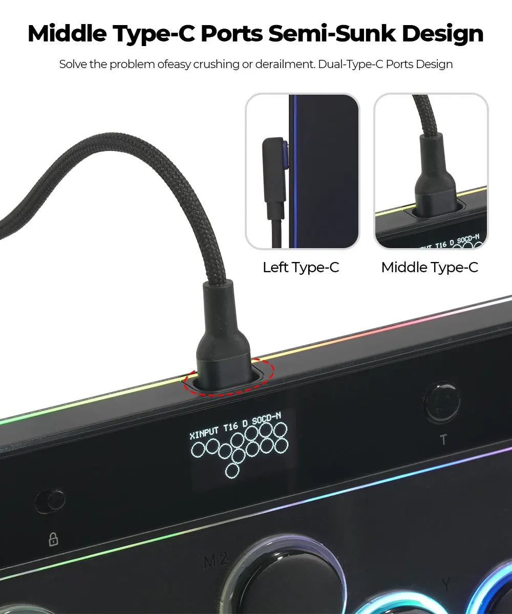 Magnetic Hitbox Leverless Arcade Controller for PC and Consoles