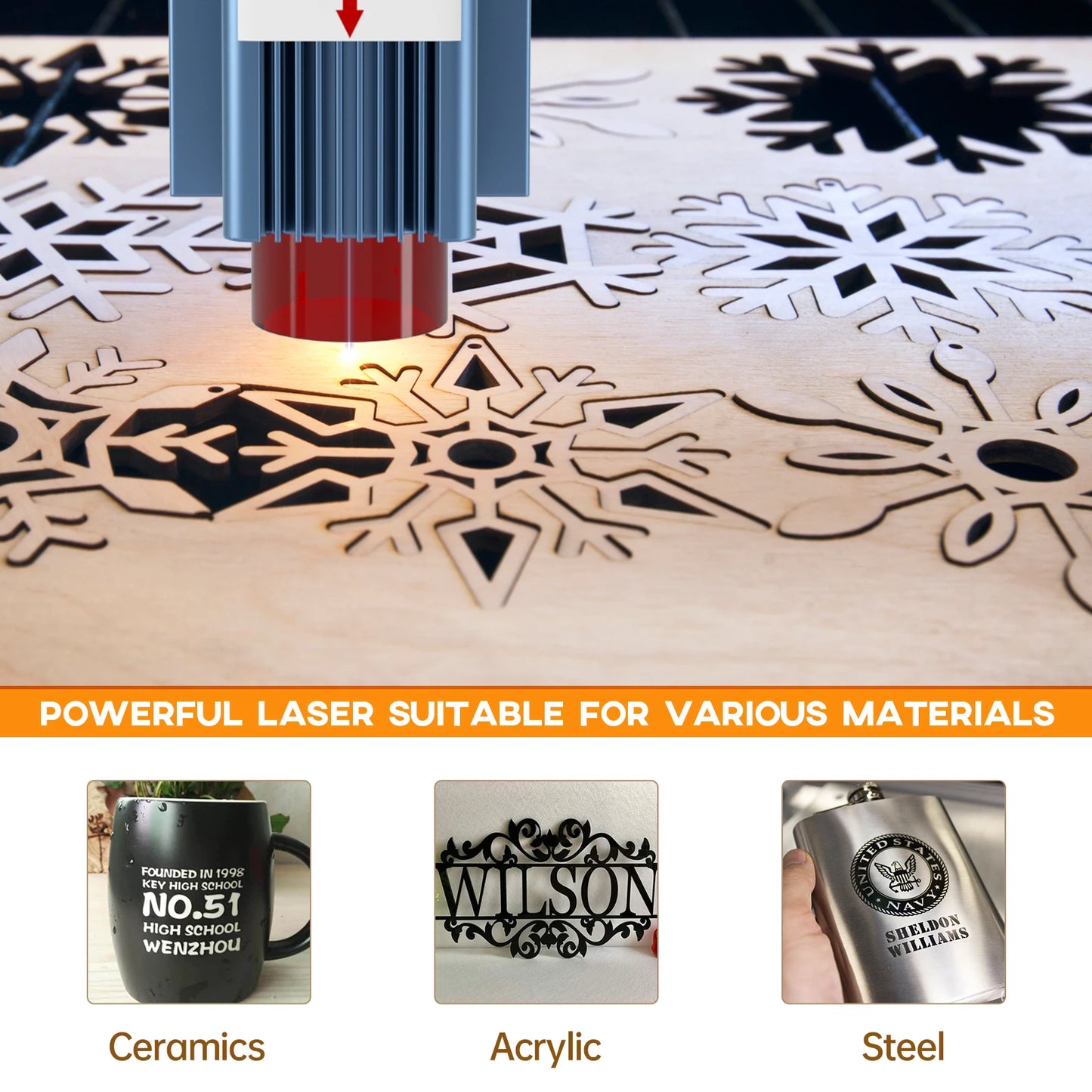 Desktop Laser Engraving Machine 410x420mm Work Area
