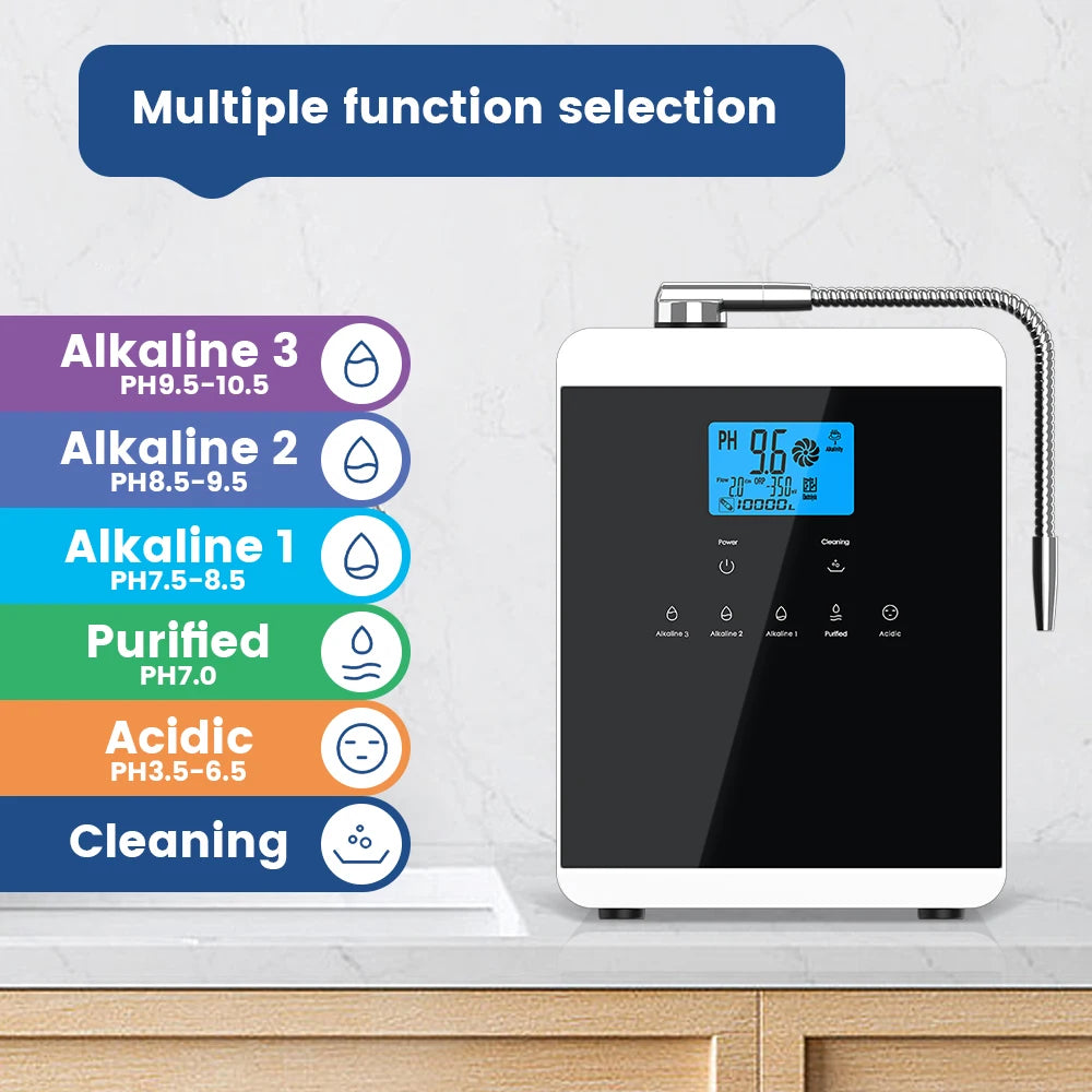 Household Alkaline Acid Water Ionizer 11 Platinum Plates
