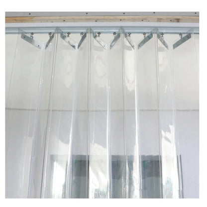 PVC Sliding Door Curtain Transparent 100x210cm Windproof