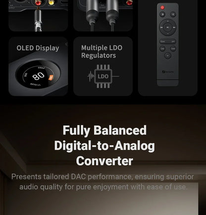 Bluetooth USB DAC Digital Audio Decoder with 12V Power Supply