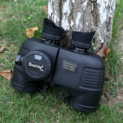 7x50 Waterproof Compass Binoculars HD BAK4 Floating