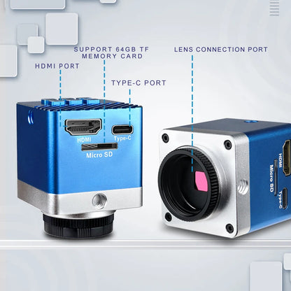 Precision Electron Microscope Camera 4K 60MP 1080P