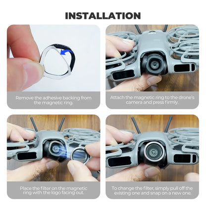 Magnetic 9 Pack Drone Filter Set