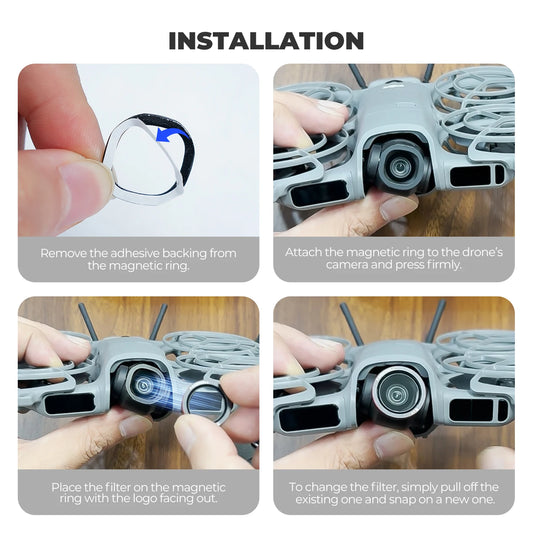 Magnetic 9 Pack Drone Filter Set