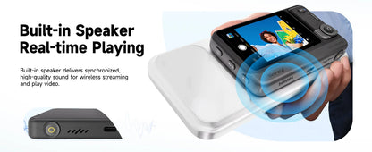 Wireless Selfie Monitor 4K/60fps with Remote for Smartphone Vlogging