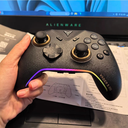 Wireless Bluetooth Game Controller with Switchable Joysticks