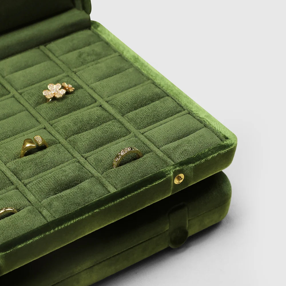 Large Velvet Jewellery Organiser Case for Collectors