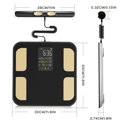 Smart Body Composition Scale with Bioimpedance and Fat Analysis